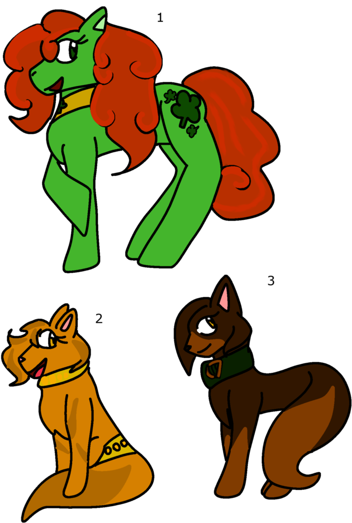 Saint Patrick's Day Adoptables By Eeveegirl6 - Saint Patrick's Day (733x1089)