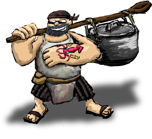 Happy Pirate Cook By Nighzmarquls On Deviantart - Cartoon (585x585)
