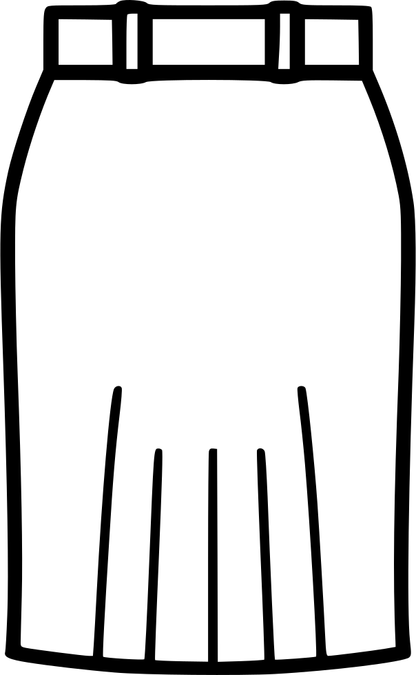 Carporate Skirt Comments - Dibujo De Falda Para Colorear (604x980)