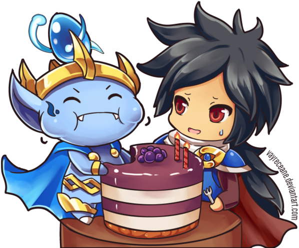 Cakes With Cakes Eating Cakes By Vayreceane - Cartoon (800x515)