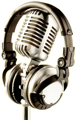 Microphone Png Clipart - Mic And Headphone Png (299x473)