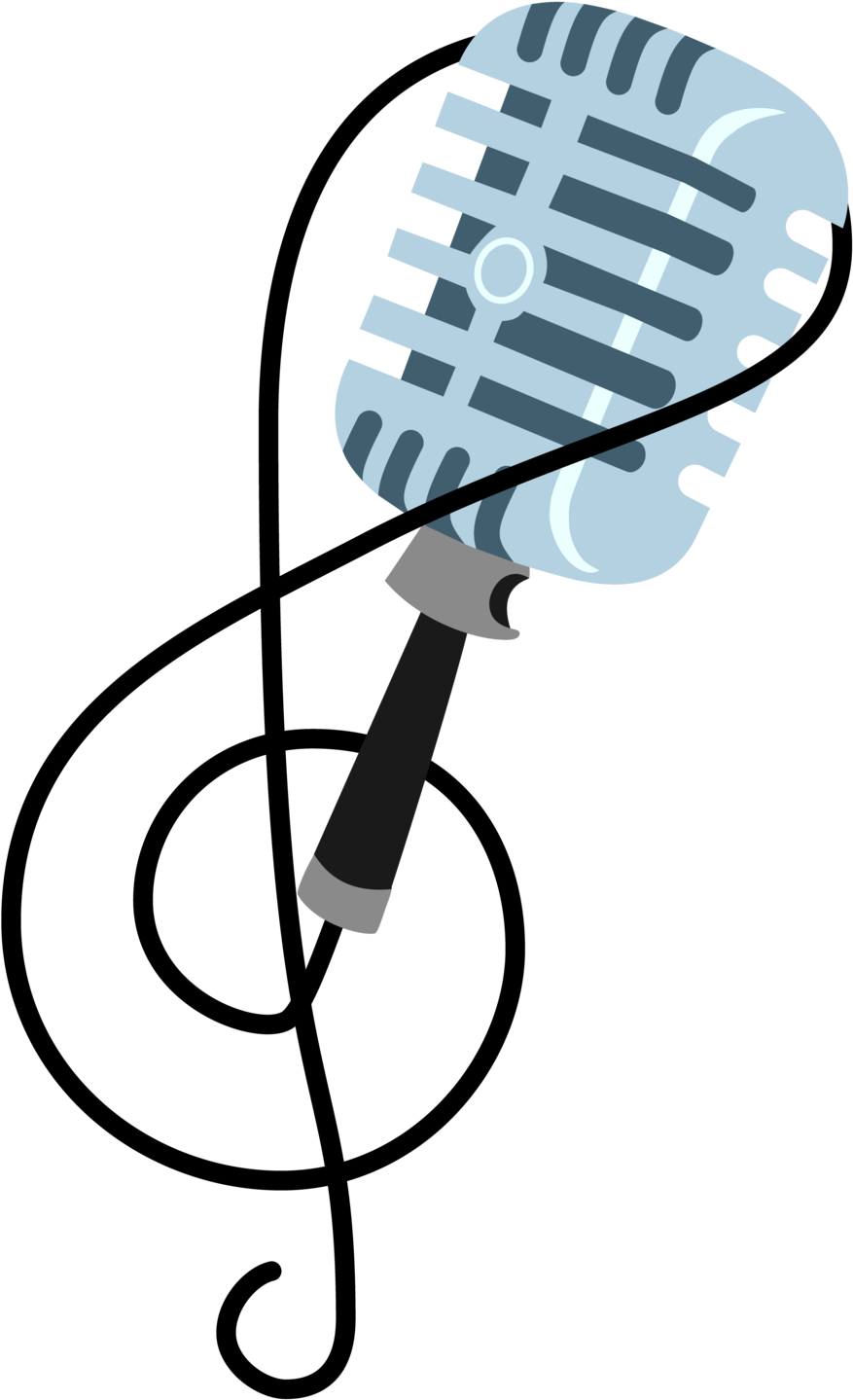 Microphone Clipart Cutie Mark - Mlp Cutie Marks Microphone (900x1460)