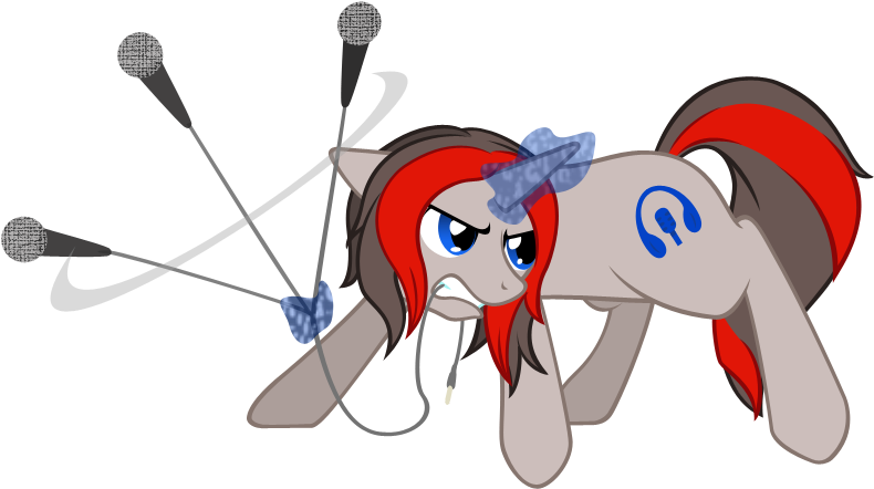 Microphone Clipart Mlp - Mic The Microphone And Woodentoaster (849x490)