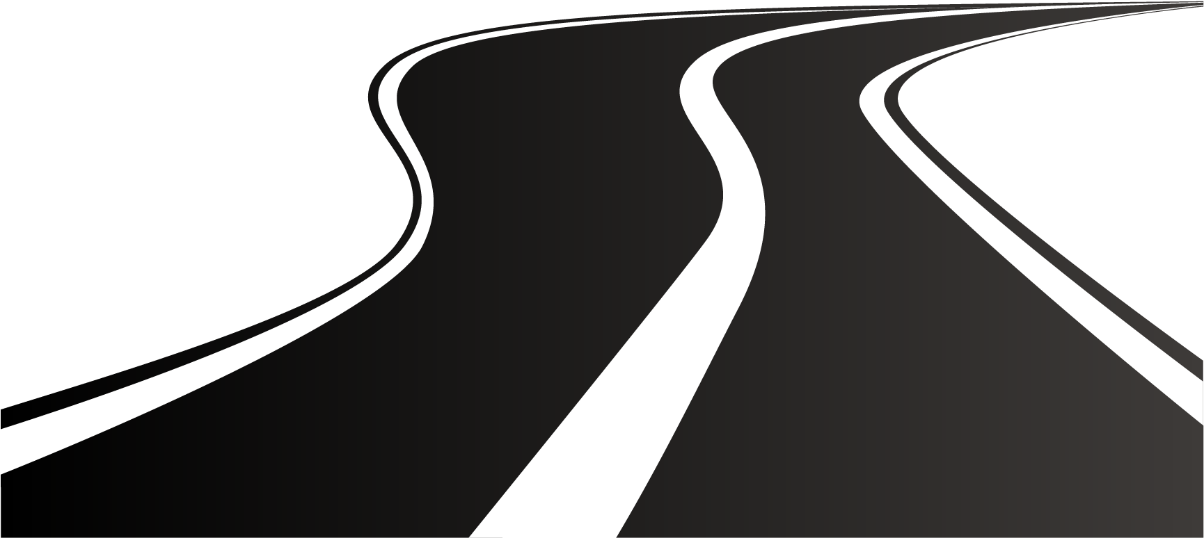 Road Highway Clip Art - Road Vector Png (1729x945)