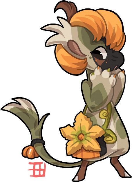 Pumpkin Flower By Thekingdomofgriffia - Cartoon (473x661)