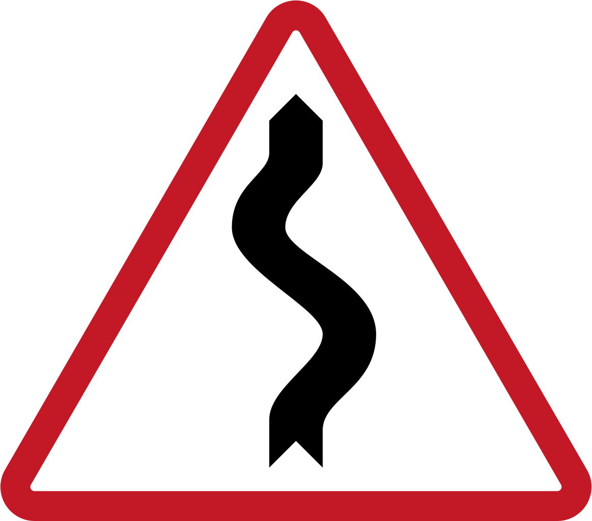 Philippines Road Sign W1-5 R - Road Sign With Name (2000x1762)