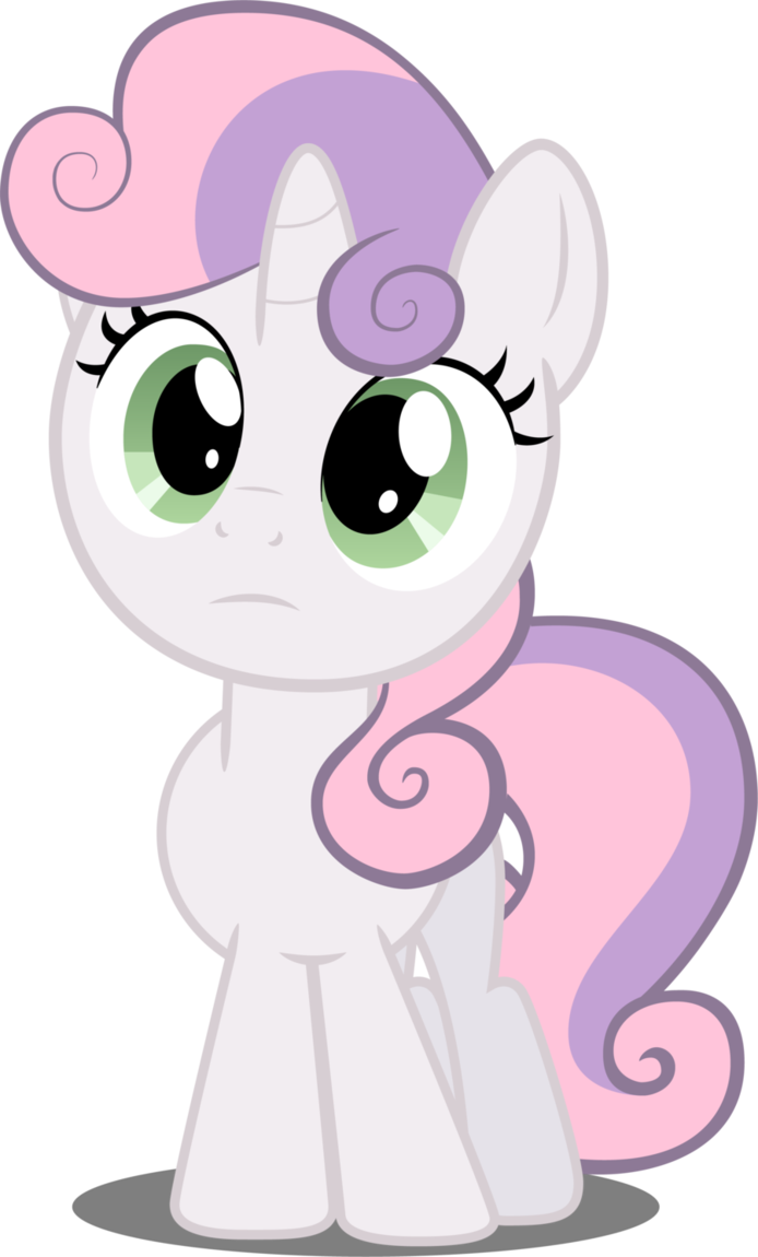 Sweetie Belle In Perplexity By Felix-kot - Mi Little Pony Sweetie Belle (694x1150)