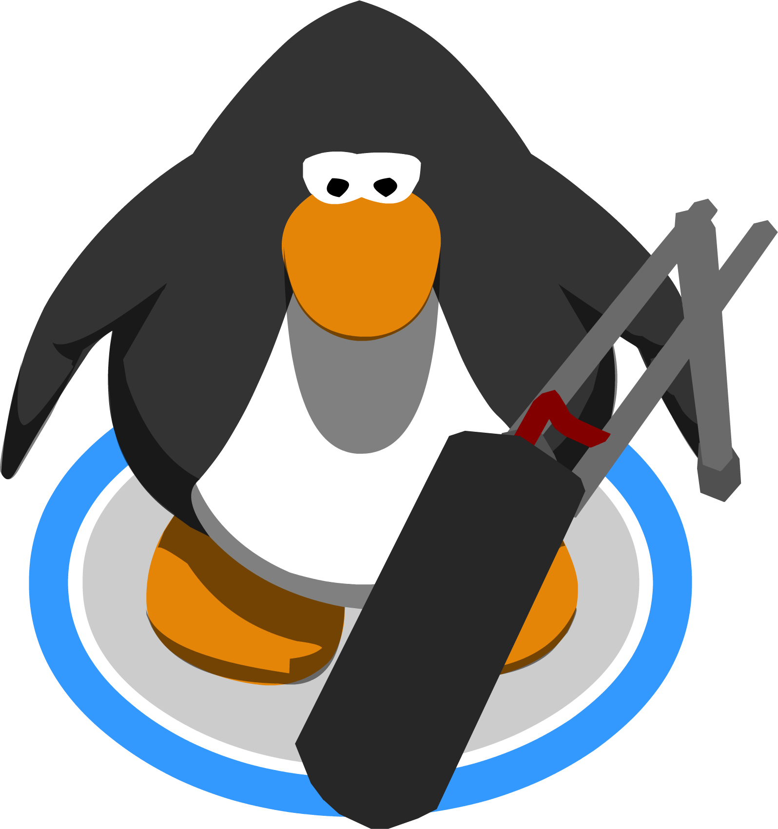 Boom Mic In-game - Club Penguin Mohawk (1596x1701)
