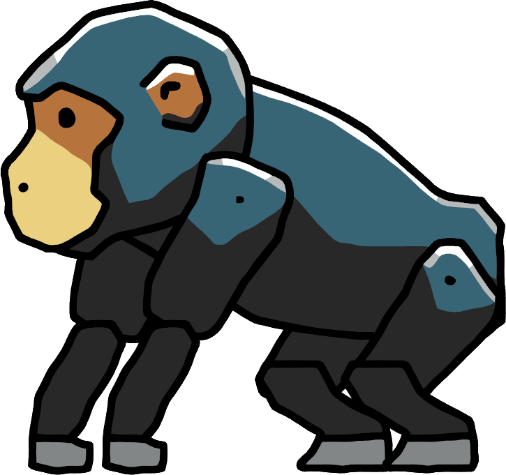Chimpanzee - Chimpanzee Scribblenauts (725x681)