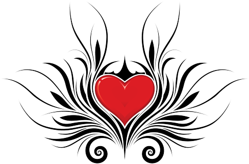 Download Free Transparent Png Image - Valentines Day Heart Art Drawings (1024x696)