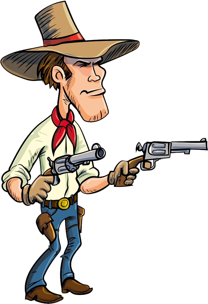 Cartoon Firearm Cowboy American Frontier - Cartoon Cowboy (1024x1024)