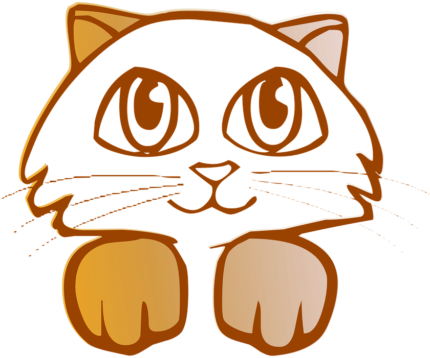 Flower Cat Cliparts 22, - Dibujos De Gatitos Tristes Para Colorear (862x720)