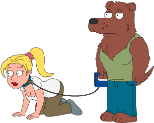 Fg Decoration Dogguypethuman - Family Guy The Quest For Stuff Characters (403x341)