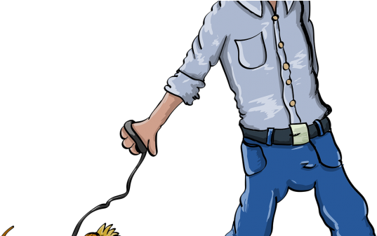 Clipart Person Walking Dog Transparent (702x336)