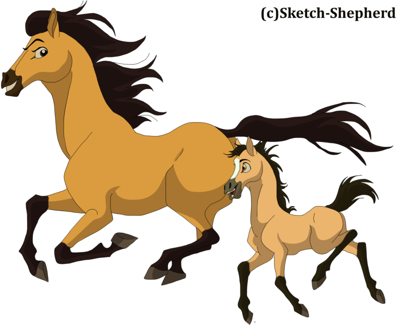 Stallion Of The Cimarron Spirit Riding Free Dreamworks - Spirit Stallion Of The Cimarron Spirit Jr (800x634)