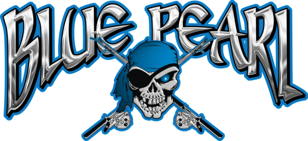 Blue Pearl Pontoon Boat Decals - Pontoon (600x275)