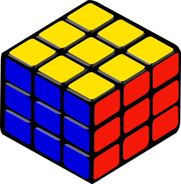 Rubik's Cube Clip Art (588x596)