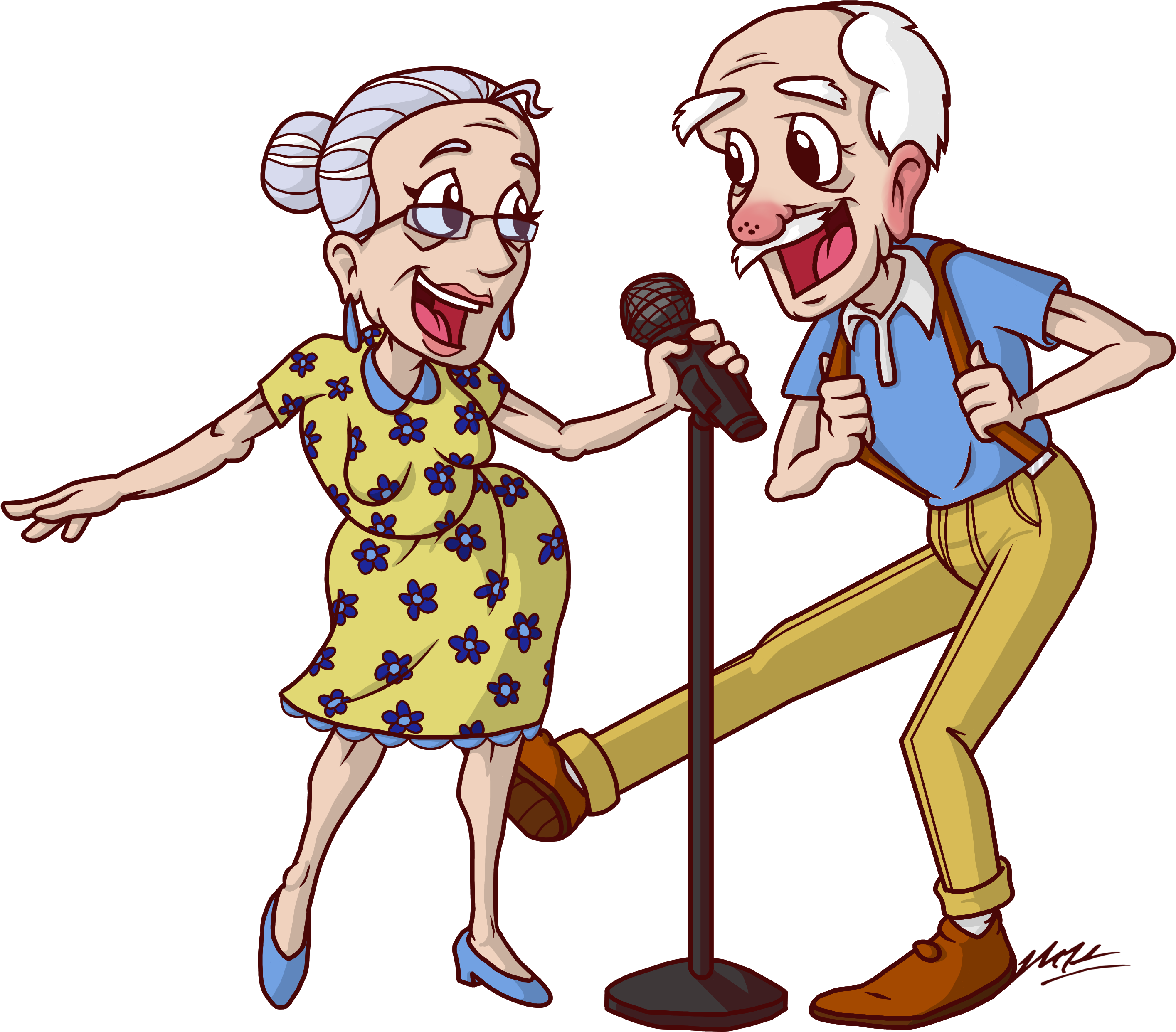 Author Comments - Karaoke Couple Art (3500x3000)