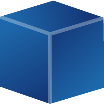 Blue Cube Clip Art - Blue Cube Clipart (387x357)