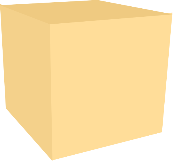 40min Cube Clip Art At Clker - Box (600x559)