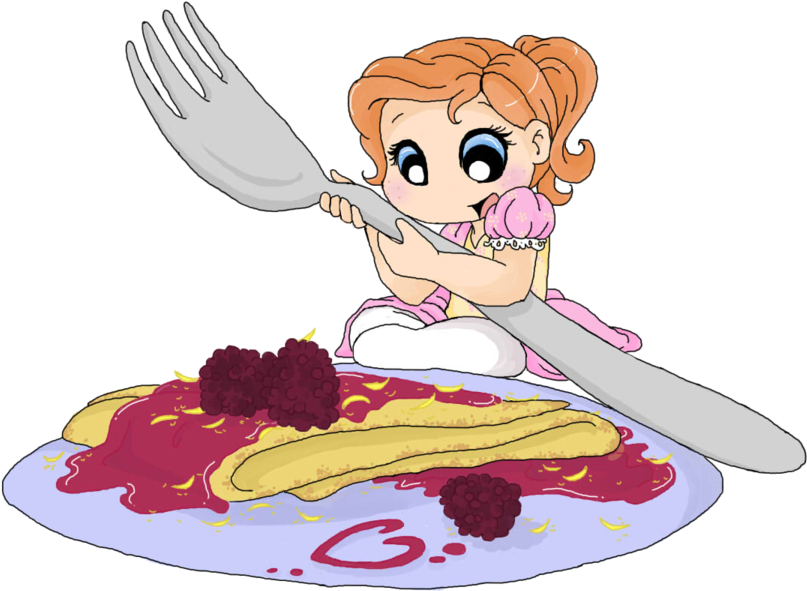 Crepe's By - Cartoon (900x735)