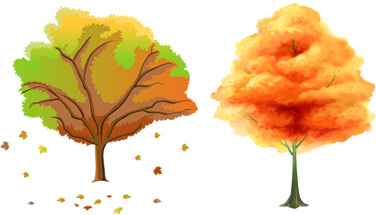 Tree Season Autumn Clip Art - Tree Season Autumn Clip Art (1200x750)