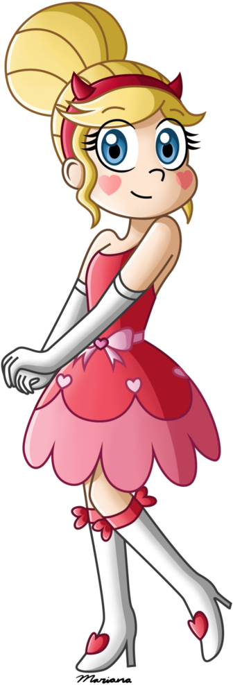 Star Butterfly Blood Moon Ball By Fairyartists - Star Butterfly Blood Moon Ball Dress (782x1021)