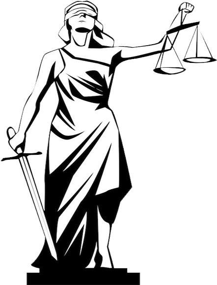 Juvenile Justice Board - Lady Justice Vector Logo (472x600)
