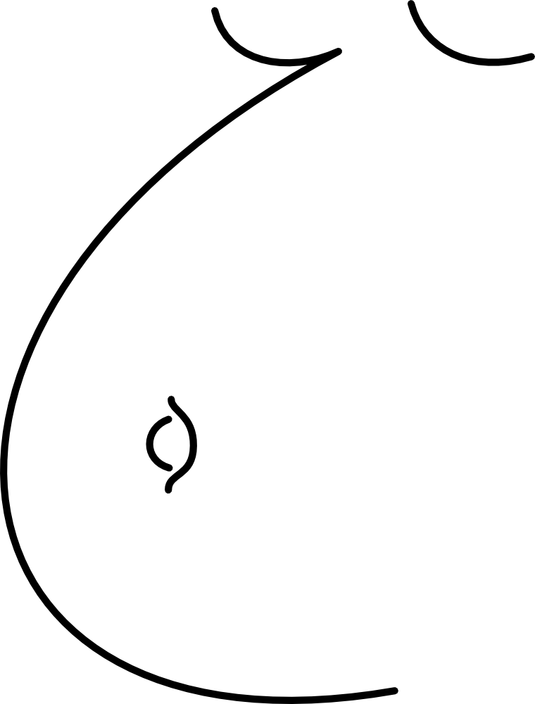 Pregnant Belly Clipart (760x1000)