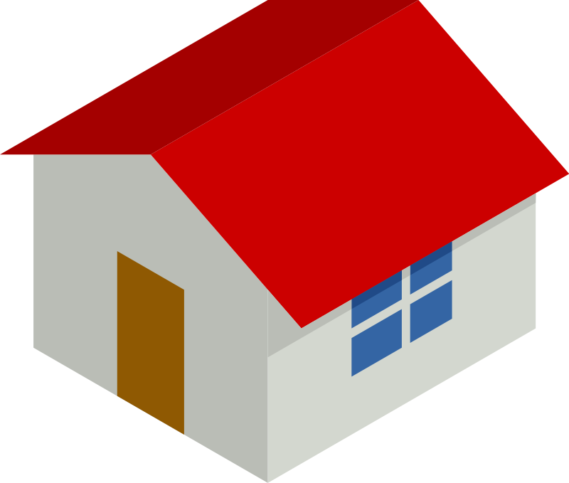 House - House Clipart Isometric (800x679)