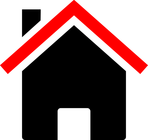 Blue House Icon (600x568)