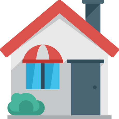 House With Bush - House (460x460)