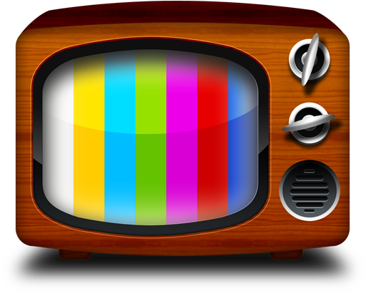 Vintage Tv Icon Image - صورة تلفزيون كرتون (512x512)