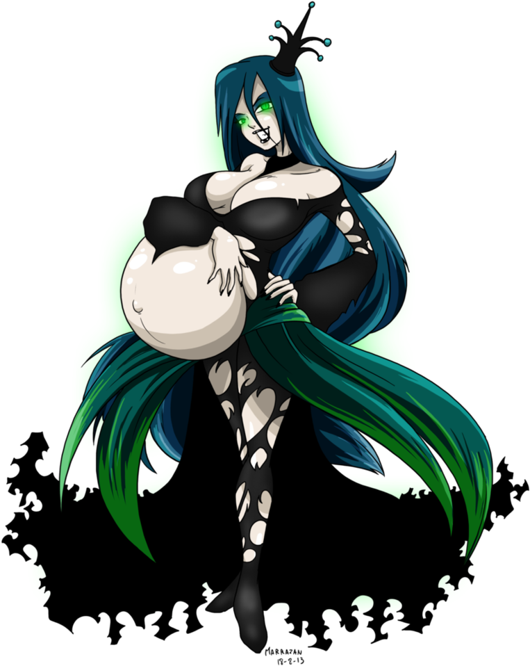 Pregnant Queen Chrysalis By Marrazan - Queen Chrysalis (800x999)