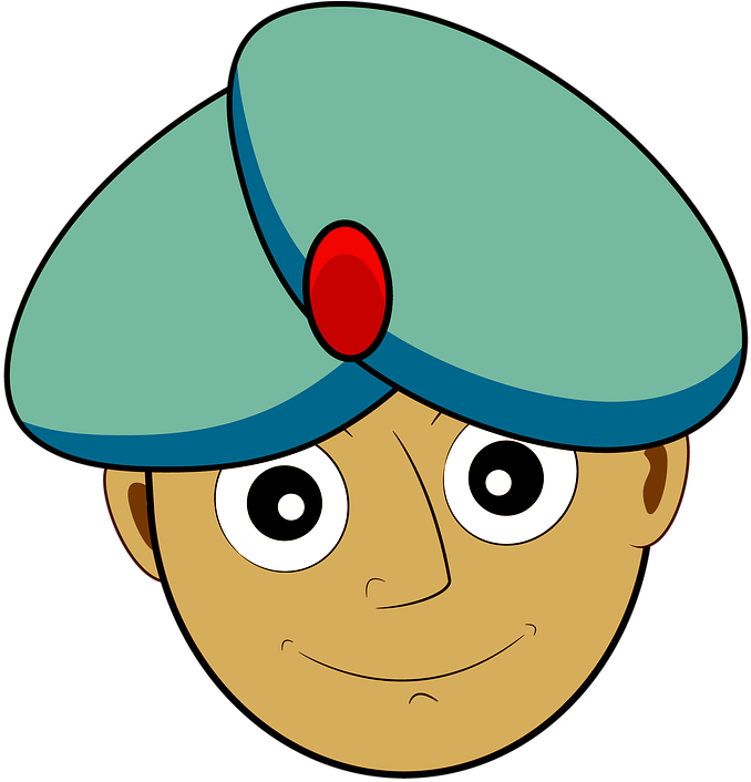 Blind Man Cartoon 10, Buy Clip Art - Ali Baba Cartoon (708x720)