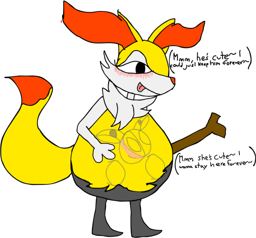 Brias In Braixen's Belly By Undernom - Undertale Temmie Vore (894x894)