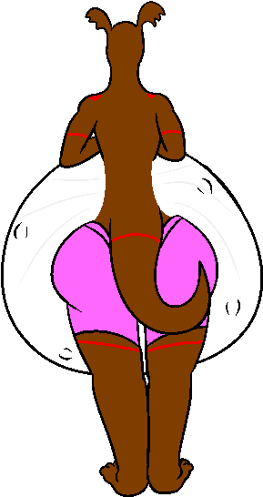 Plump Butt, Big Belly By Daebelly - Cartoon (500x600)