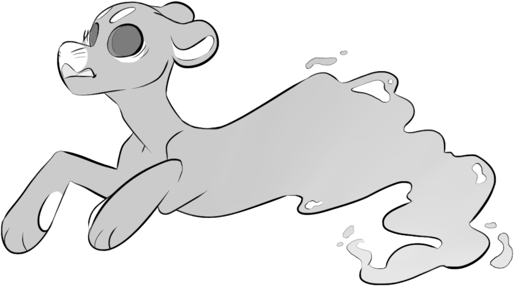 When In This Form, The Bottom Half Of Your Evoloon - Cartoon (1024x572)