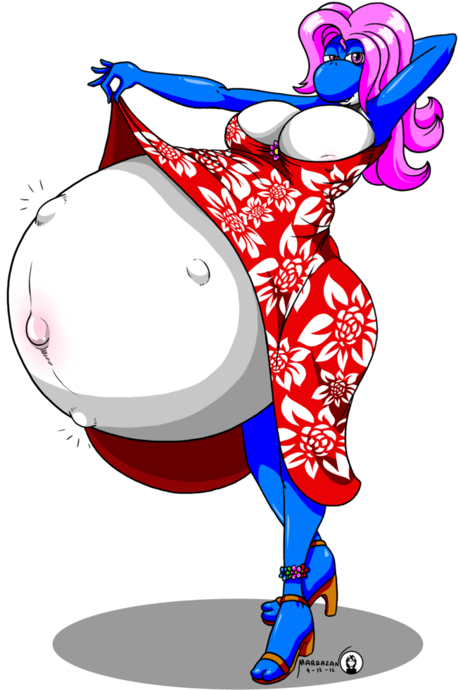 Crysta Yoshi By Marrazan - Preggy Yoshi (779x1025)