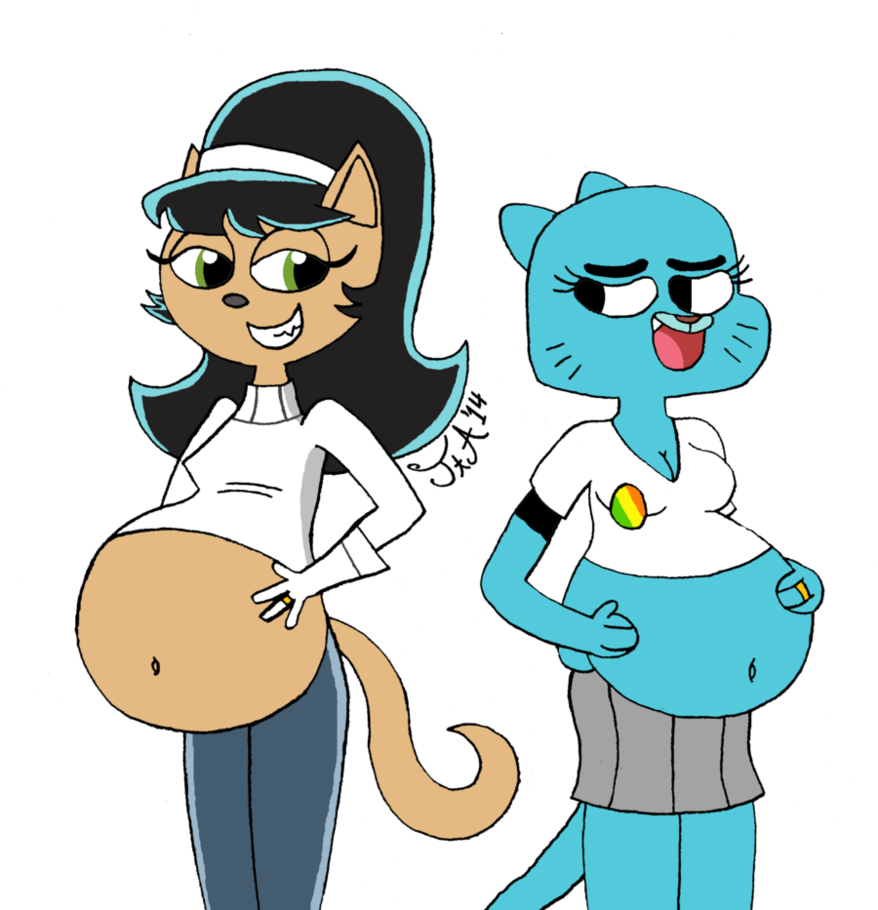 The Weirdest Married Couple Ever By Tofertheakita - Kitty Katswell Belly (878x910)