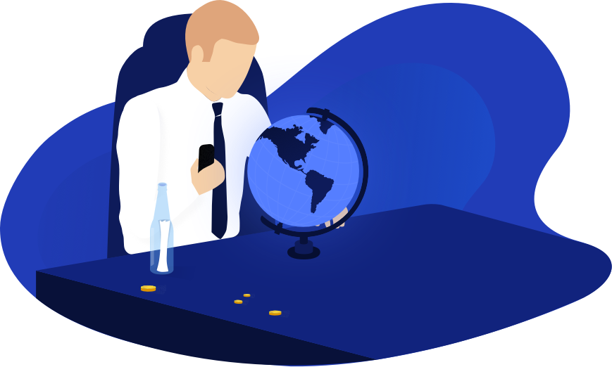 Just Turn On Bottle Message In The Morning And Start - Earth Black And White (869x522)