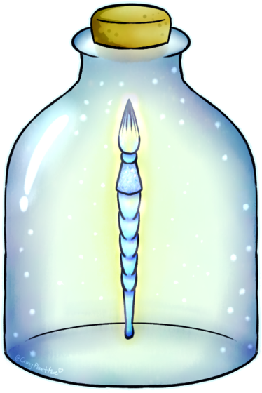Magical Pen Sealed In The Bottle By Crazyplantmae - Popcap Games (400x578)