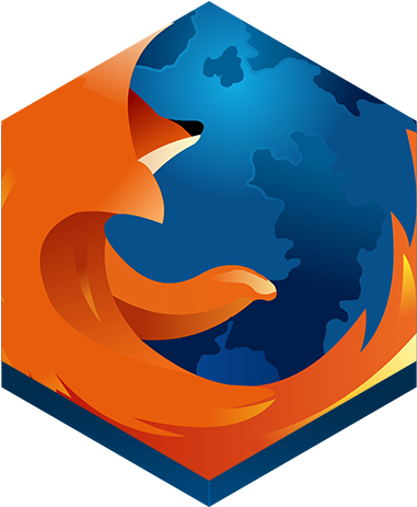 Free Icons Png - Mozilla Firefox Hex Icon (512x512)