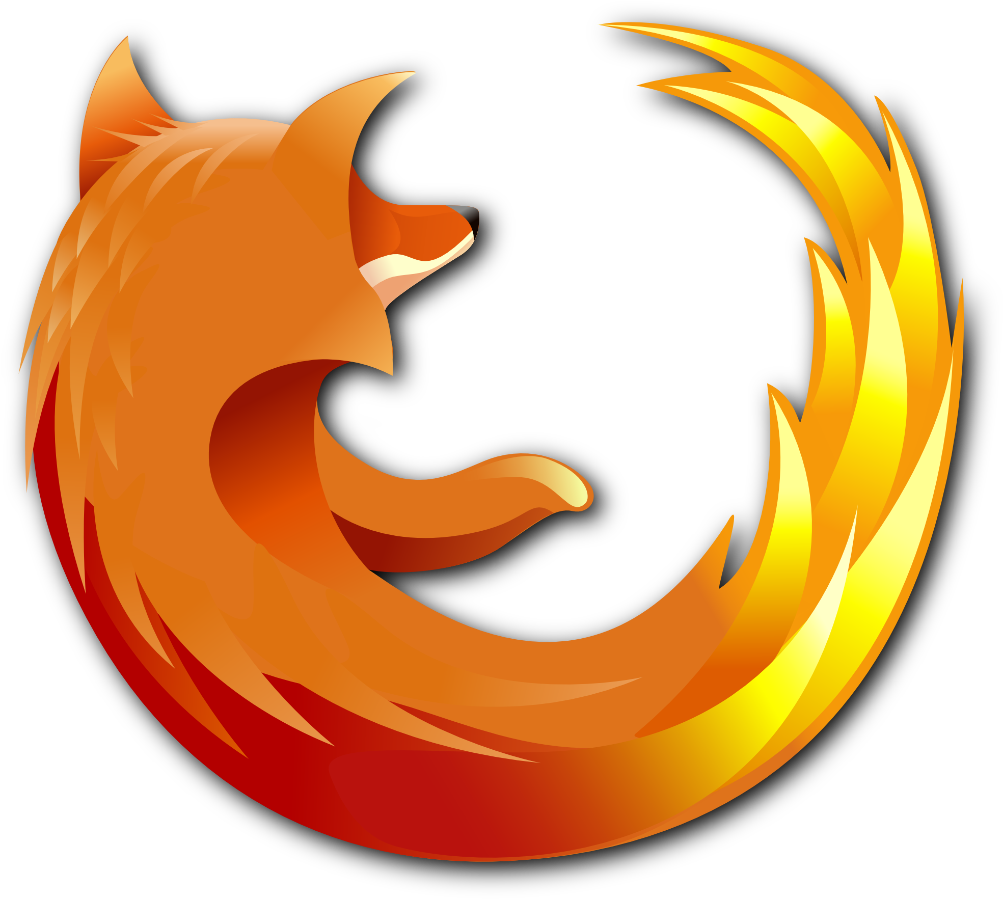 Firefox Logo Without Fox (2000x1917)