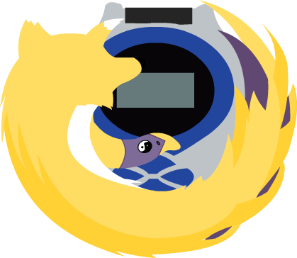 New Renamon Firefox Icon By Renamonsrevenge - Renamon Icon (419x364)