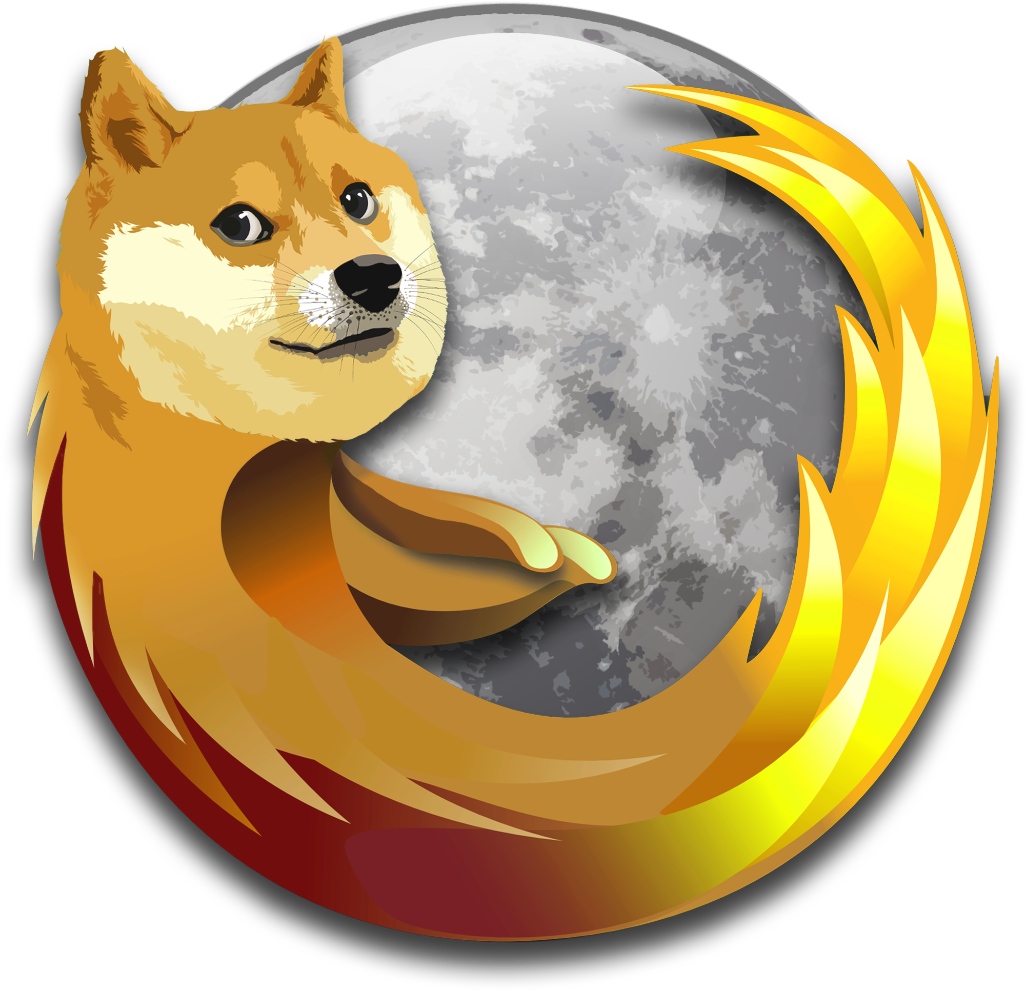 The Dogezilla Firefox Icon I Use - Doge Firefox (2000x2000)