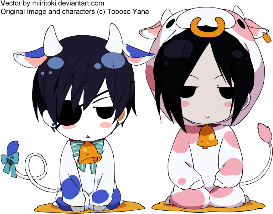 I Want Pjs Like That - Kuroshitsuji Ciel Y Sebastian Chibi (900x718)