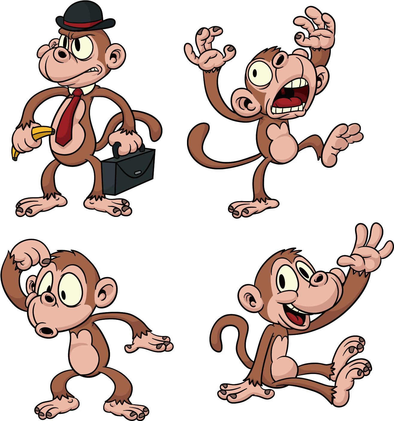 Chimpanzee Ape The Evil Monkey Cartoon - Chimpanzee Ape The Evil Monkey Cartoon (1690x2107)