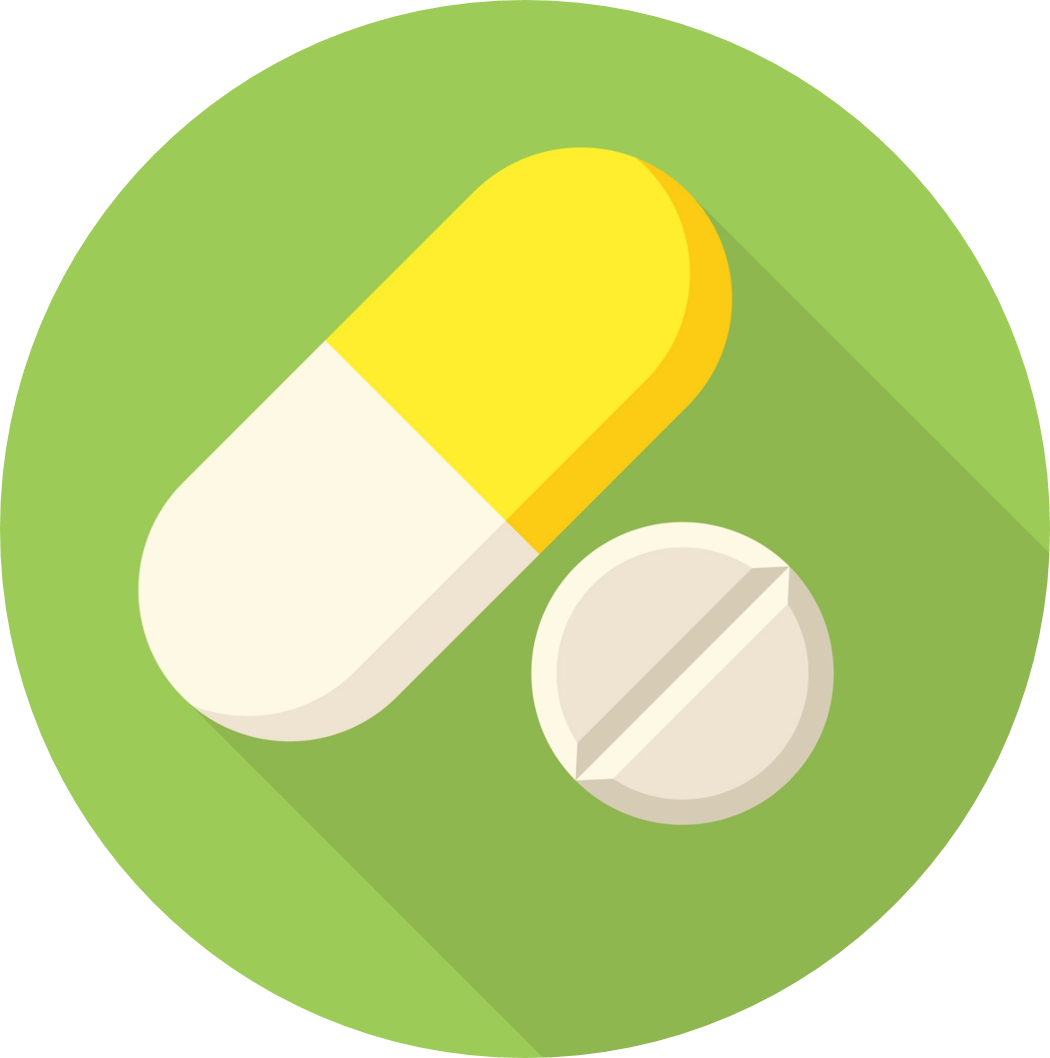 Prescribed Drugs Pills - Stock Illustration (1050x1058)