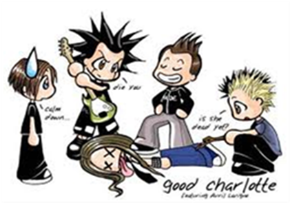 28 Collection Of Good Charlotte Drawings - Good Charlotte Anime (420x420)